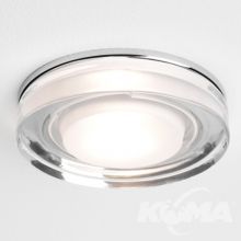 Vancouver_Round oprawa stropowa 1x6W GU10 IP65 chrom / transparentna